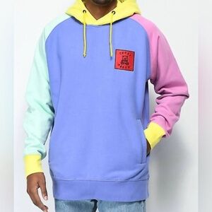 Teddy Fresh Hoodie Color Block unisex sweatshirt size Large